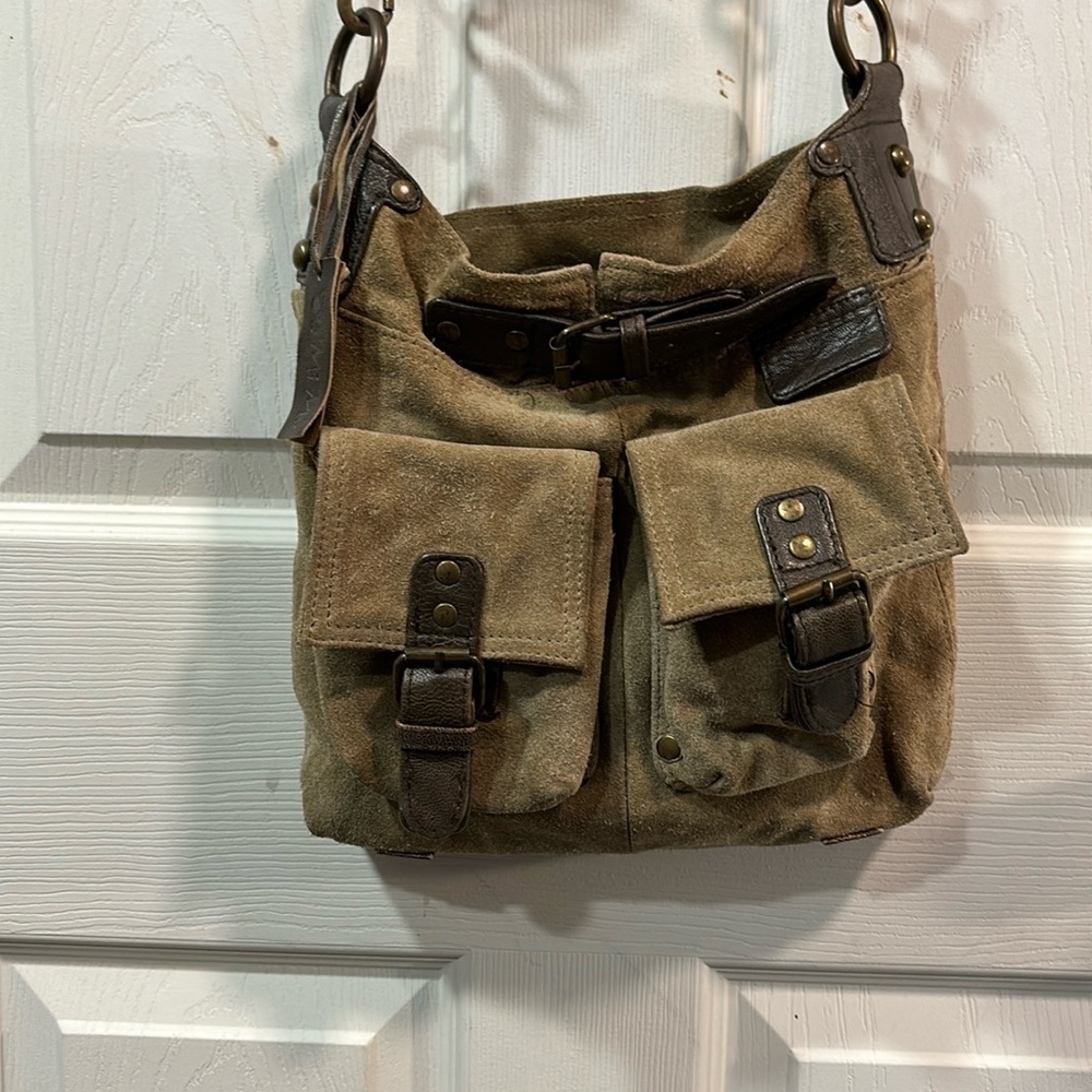 MiMo Vintage Artillery Leather Crossbody Shoulder Tote Handbag Messenger Satchel